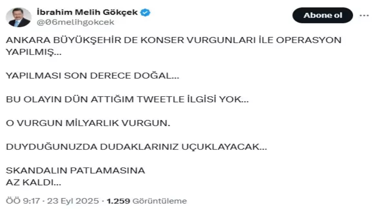 Foto - Melih Gökçek’ten gece yarısı çok konuşulacak paylaşım: Hazır mısın Türkiye?
