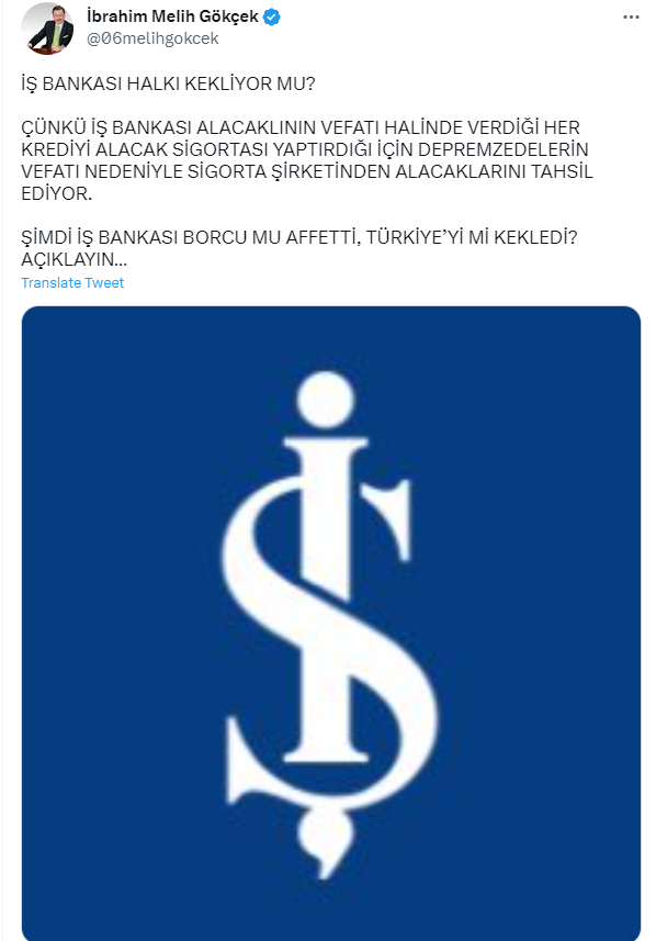 Foto - Melih Gökçek'ten İş Bankası bombası! Sosyal medya sallandı