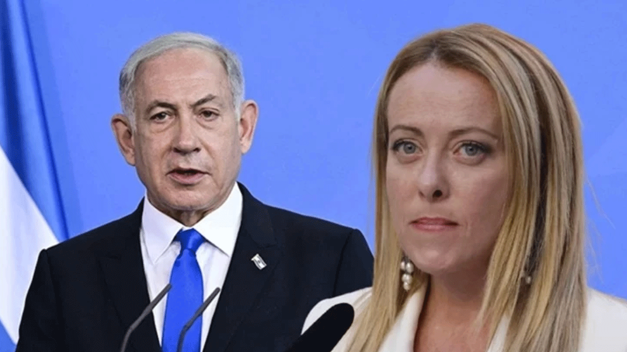 Foto - Meloni, katil Netanyahu'ya ders verdi