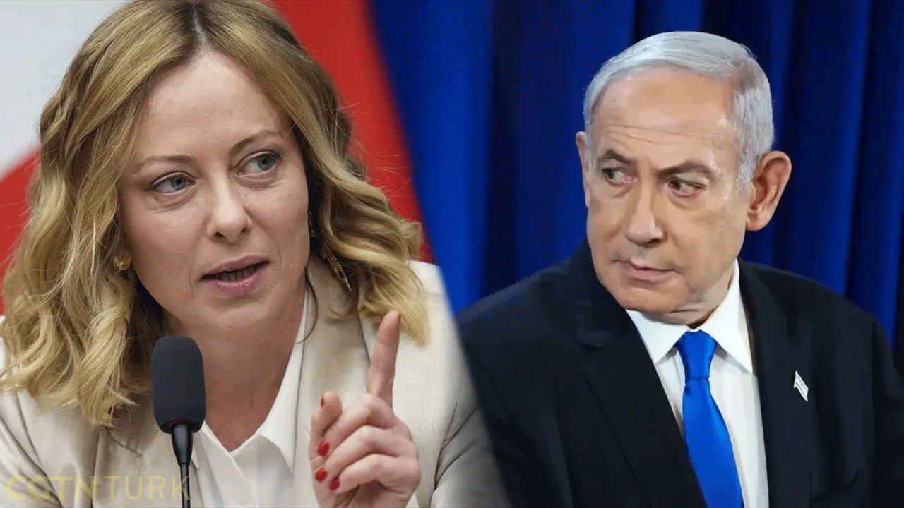 Meloni, katil Netanyahu'ya ders verdi