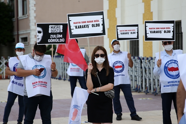 Foto - Memur-Sen'den CHP'li belediyelerdeki işçi kıyımına protesto: Maske düştü zulüm görüldü
