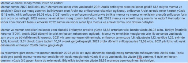 Foto - Memur ve emekli zammı ne kadar olacak? 2022 memur ve emekli maaşı ne kadar zam alacak?