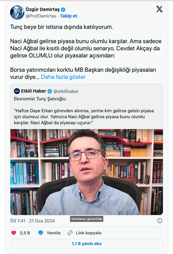 Foto - Merkez Bankası Başkanı Hafize Gaye Erkan’la ilgili iddialar gündemi sarsmıştı! O şokun ardından şimdi de bu ortaya atıldı! İkisinden biri…