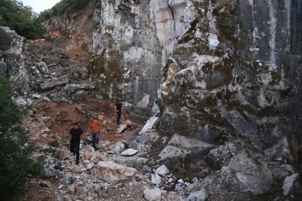 Foto - Mermer ocağında bulundu! Heyecanlandıran keşif