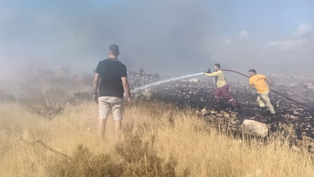 Foto - Mersin'de korkutan yangın