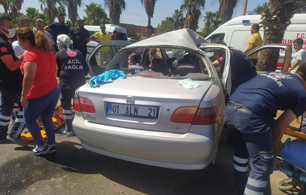 Foto - Mersin'de trafik kazası: Yaralılar var