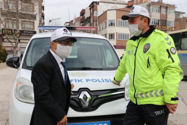 Foto - Merzifon polisinin "Trafik Ali"si