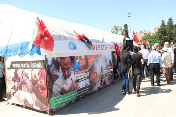 Foto - "Mescid-i Aksa ve Kudüs'e destek çadırı" kuruldu