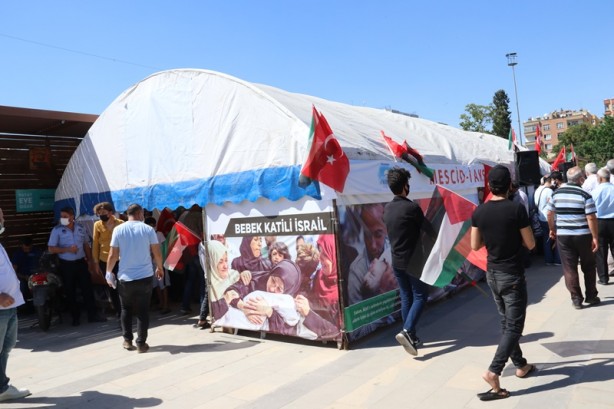 Foto - "Mescid-i Aksa ve Kudüs'e destek çadırı" kuruldu