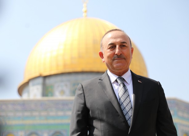 Foto - Mescid-i Aksa'yı ziyaret eden Bakan Çavuşoğlu'na yoğun ilgi