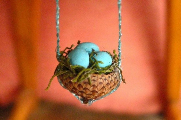 Foto - Meşe palamutlarından elde edilen muhteşem süslemeler