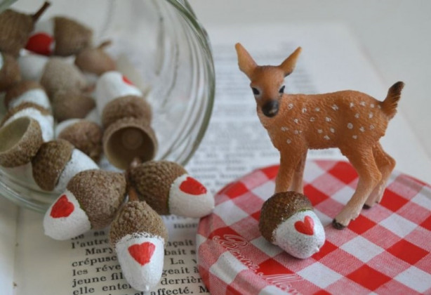 Foto - Meşe palamutlarından elde edilen muhteşem süslemeler