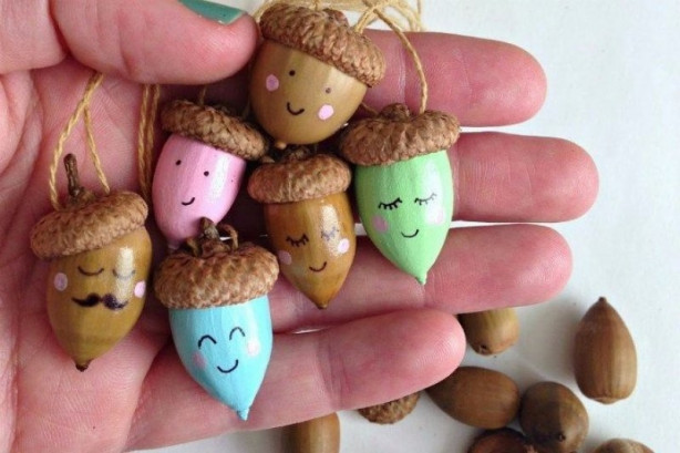 Foto - Meşe palamutlarından elde edilen muhteşem süslemeler