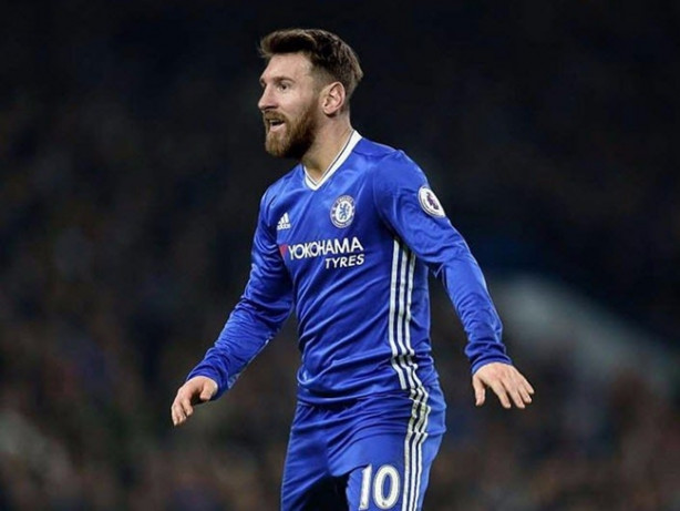 Foto - Messi başka takımların formasını giyerse... 