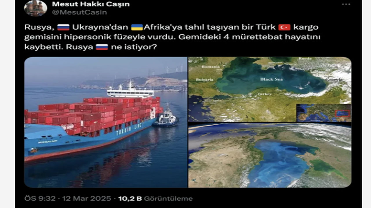 Foto - Mesut Hakkı Caşın 'füzeyle saldırdılar' demişti! Rusya Türk gemisini mi vurdu?