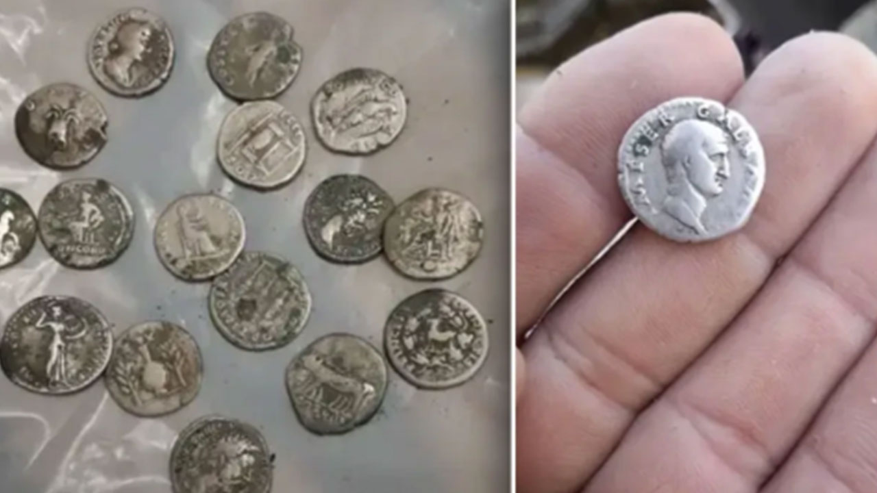 Foto - Metal dedektörü yere dokunduran adam şoku yaşadı: Tarlada büyük bir hazine bulundu