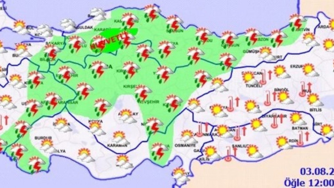 Foto - Meteoroloji açıkladı! 30 kente sağanak uyarısı