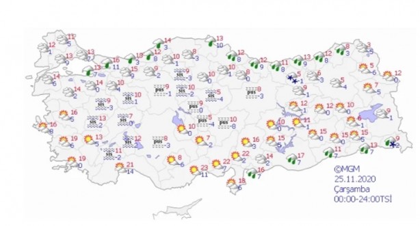 Foto - Meteoroloji harita verip uyardı! Sağanak yağış ve kar fırtınası geliyor