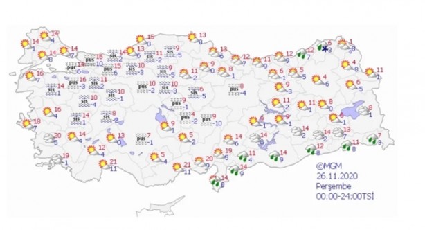 Foto - Meteoroloji harita verip uyardı! Sağanak yağış ve kar fırtınası geliyor
