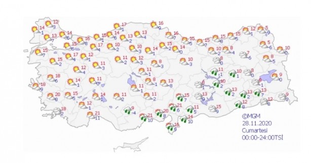 Foto - Meteoroloji harita verip uyardı! Sağanak yağış ve kar fırtınası geliyor