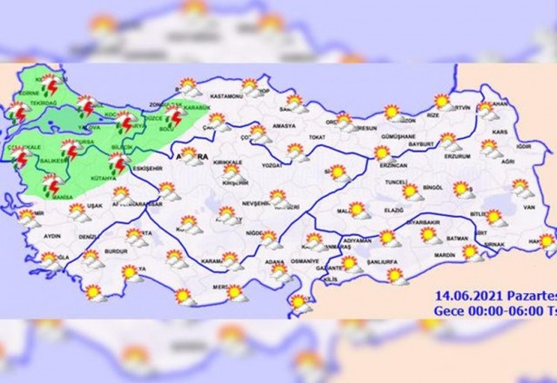 Foto - Meteoroloji saat verip uyardı! İstanbul'da sağanak yağış beklentisi