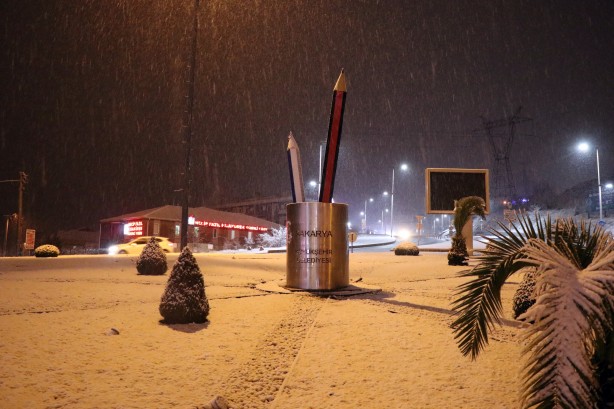 Meteoroloji uyarmıştı! Sakarya'da kar yağışı başladı