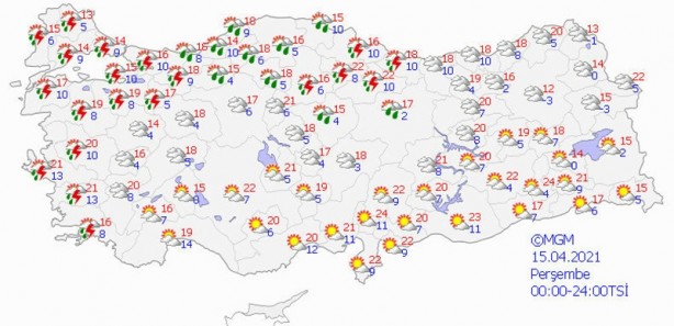Meteorolojiden çok sayıda il için yağış uyarısı