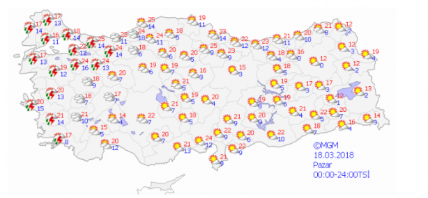 Foto - Meteoroloji'den hafta sonu için kuvvetli yağış uyarısı