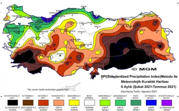 Foto - Meteoroloji'den korkutan harita: Türkiye'nin yarısından fazlası...