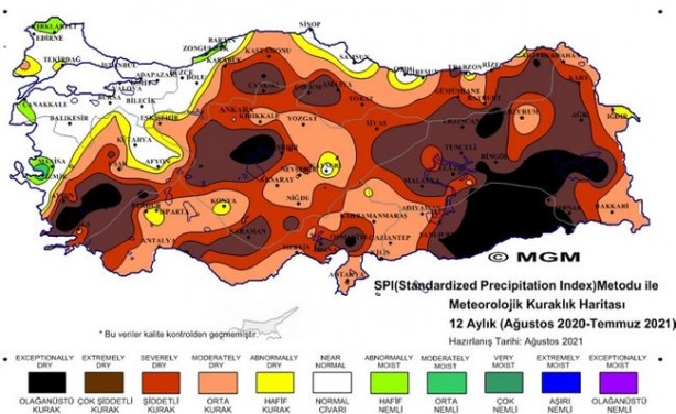 Foto - Meteoroloji'den korkutan harita: Türkiye'nin yarısından fazlası...