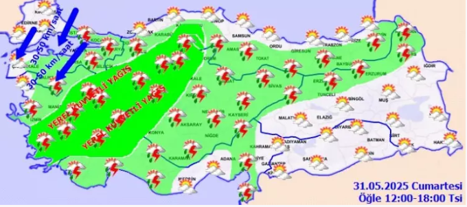 Foto - Meteoroloji'den Vatandaşlara çağrı! 19 il için sarı kodlu alarm! 