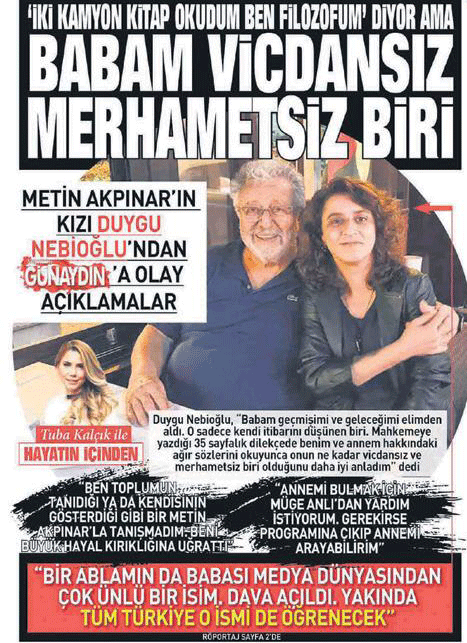 Foto - Metin Akpınar’dan ekolünün bir ahlaksızlığı da Uğur Dündar tarafında çıktı! Kim kiminle yatıyor, kim kimin çocuğu belli değil