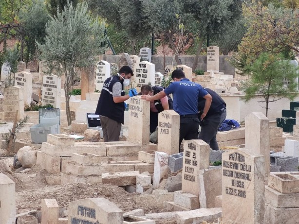 Mezarlıkta dehşete düşüren olay! Çantayı açan polisler korkunç görüntüyle karşılaştı