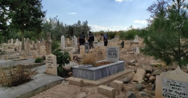 Foto - Mezarlıkta dehşete düşüren olay! Çantayı açan polisler korkunç görüntüyle karşılaştı