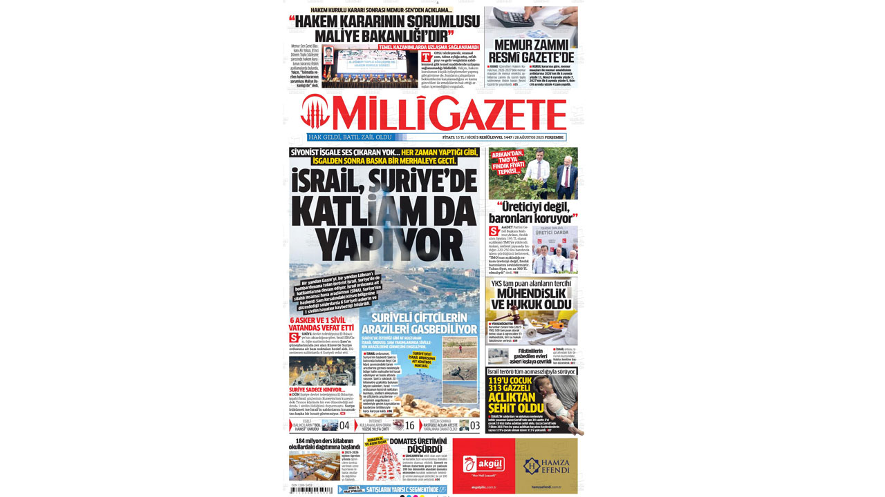 Foto - Milli Gazete, Sözcü ve Cumhuriyet ile aynı safta! İşte Çelik Kubbe’ye kör kalanlar