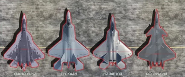 Foto - Milli savaş uçağı KAAN ne kadar büyük! İşte diğer savaş uçaklarından farkları