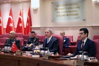 Foto - Milli Savunma Bakanı Hulusi Akar, Kongo Demokratik Cumhuriyeti Milli Savunma Bakanı Gilbert Kurhenga ile görüştü
