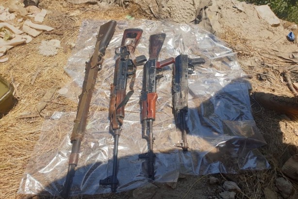 Foto - Milli Savunma Bakanlığı bu görüntülerle duyurdu: Çok sayıda silah ve mühimmat ele geçirildi