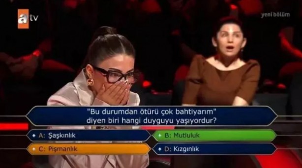 Foto - Milyoner'de şaşırtan anlar! 2. soruda elenip 0 çekti