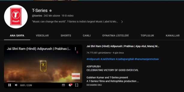 Foto - Milyonlar havada uçuşuyor! İşte YouTube’un en çok aboneye sahip kanalları…