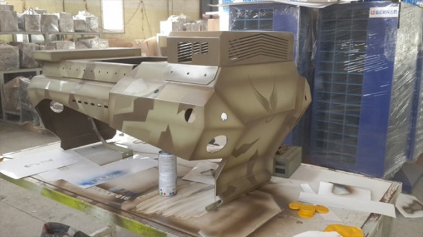 Foto - Mini tank kışla yolu gözlüyor