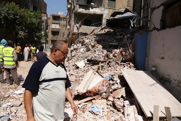 Foto - Mısır'da 4 katılı bina çöktü