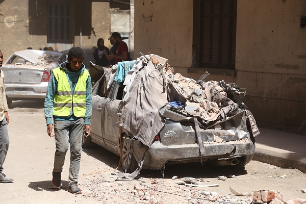 Foto - Mısır'da 4 katılı bina çöktü