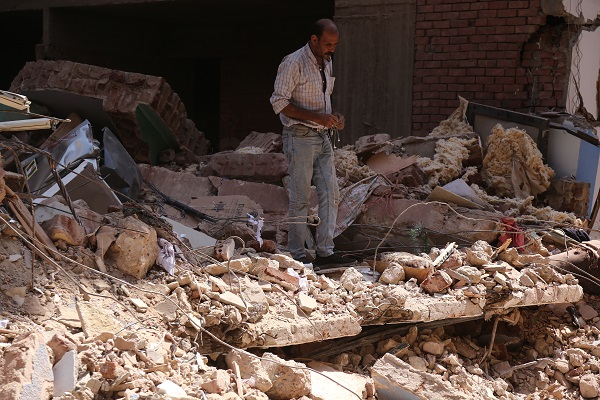 Foto - Mısır'da 4 katılı bina çöktü