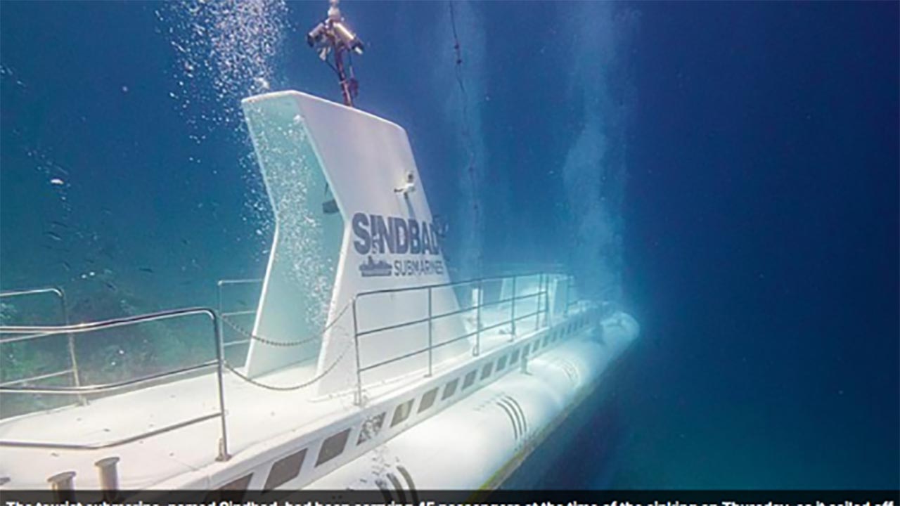Foto - Mısır’da korkunç kaza! Turistik denizaltı battı, 6 Rus turist hayatını kaybetti