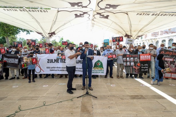 Mısır'daki idam kararlarına İstanbul'da protesto