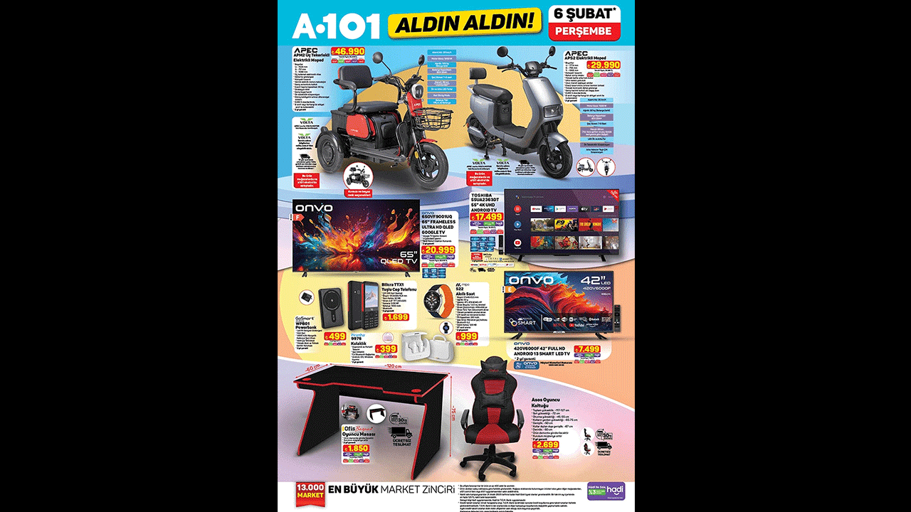 Foto - Mobilet, çamaşır makinesi, süpürge...A101'DE 6 şubat indirimleri belli oldu! 