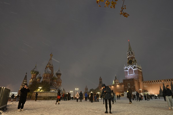 Foto - Moskova beyaza büründü