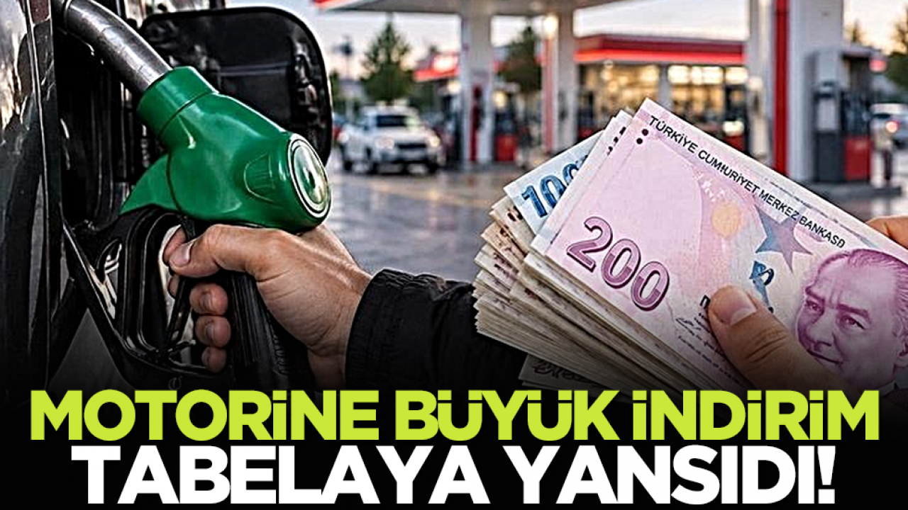 Motorine büyük indirim tabelaya yansıdı!