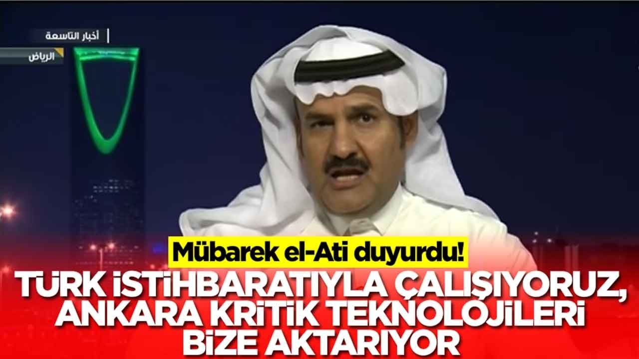  Mübarek el-Ati: Türk istihbaratıyla çalışıyoruz, Ankara kritik teknolojileri bize aktarıyor
